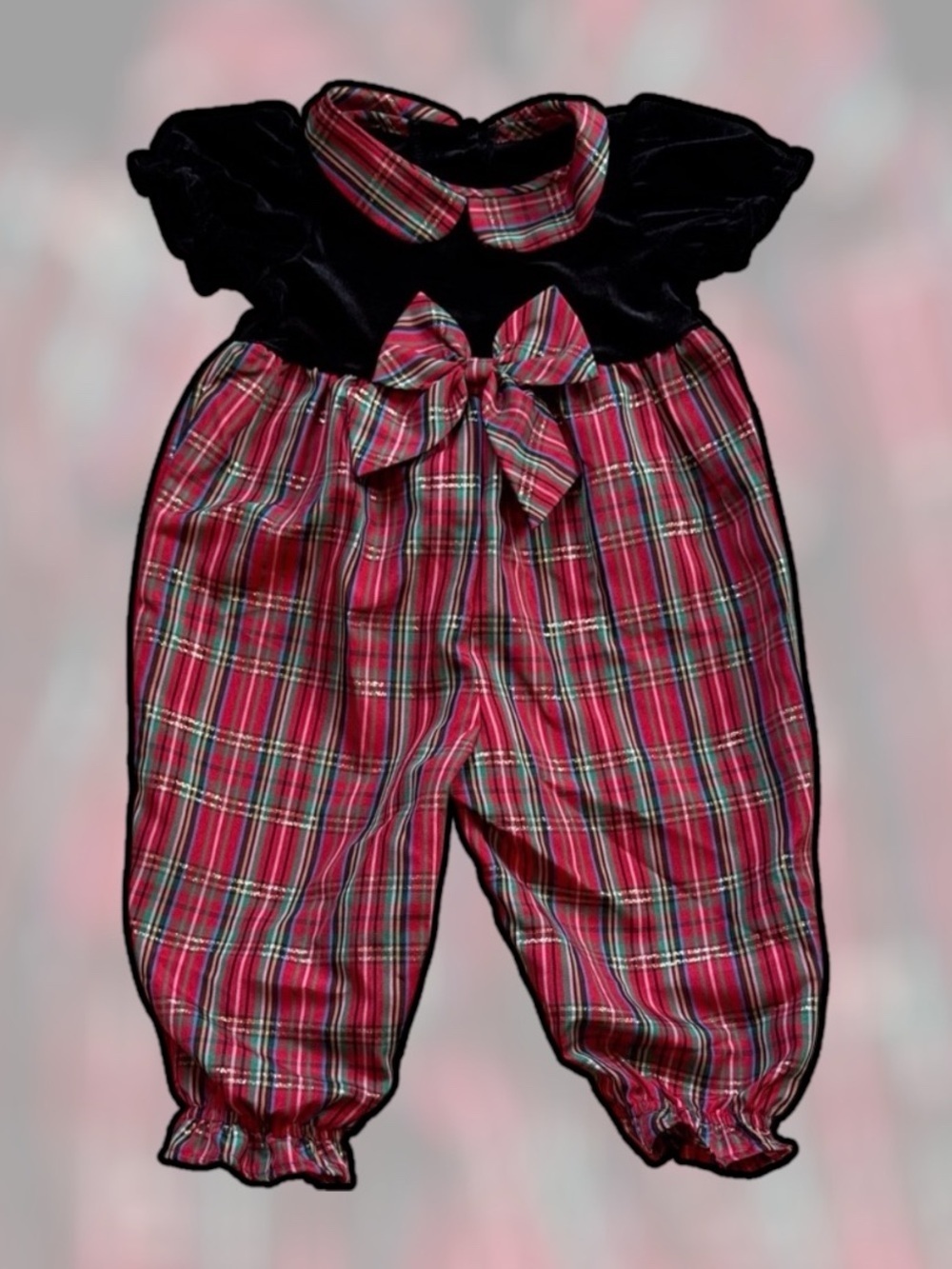 GOODLAD RED PLAID ROMPER SIZE 9M
